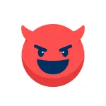 Emoticon Emotion Expression Laugh Evil Sad SVG Icon